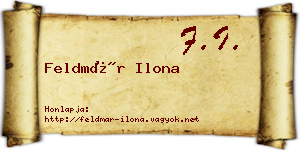 Feldmár Ilona névjegykártya